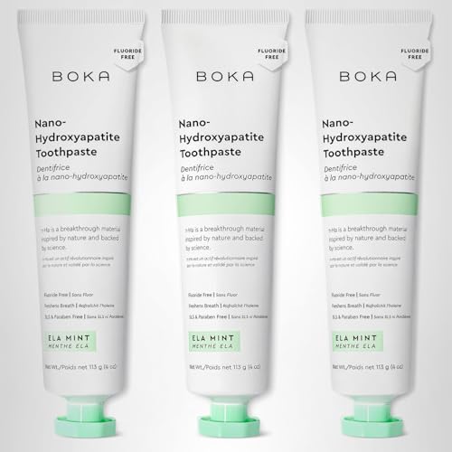 Boka Ela Mint toothpaste with mint and green tea for fresh breath