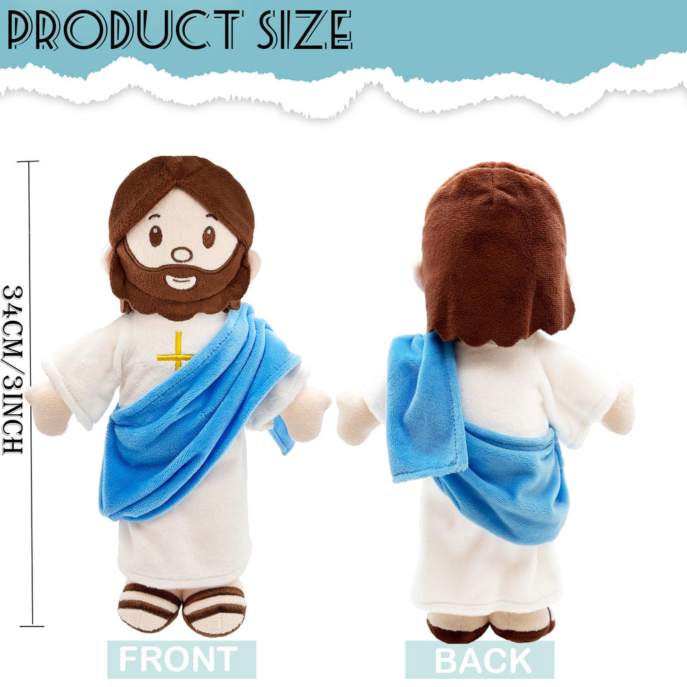 BOKUFLY Jesus plush sole featuring Jesus Loves You message for gentle reminders.