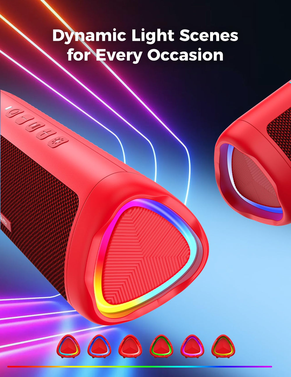 BolaButty IPX5 waterproof speaker, splash-proof for beach or poolside listening.