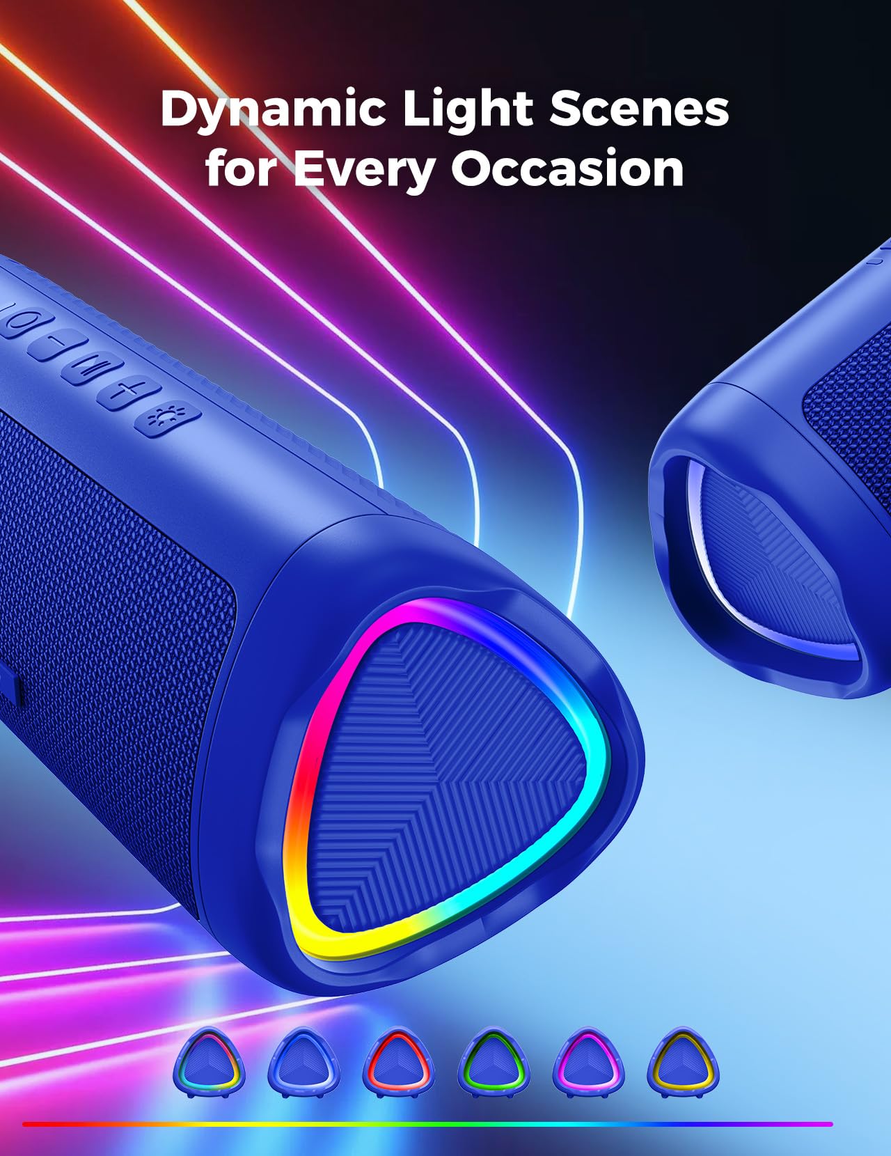 BolaButty speaker side angle showing portable size for outdoor use