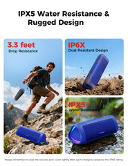 BolaButty speaker top view with controls and light features