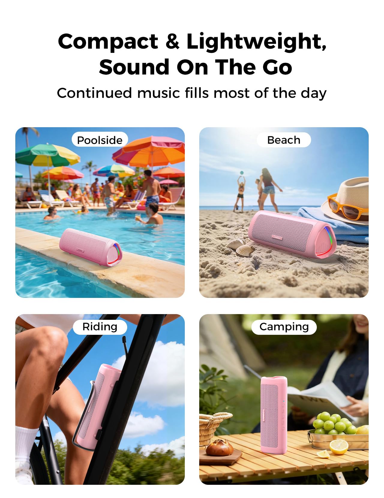 BolaButty speaker with built-in mic enabling hands-free calls