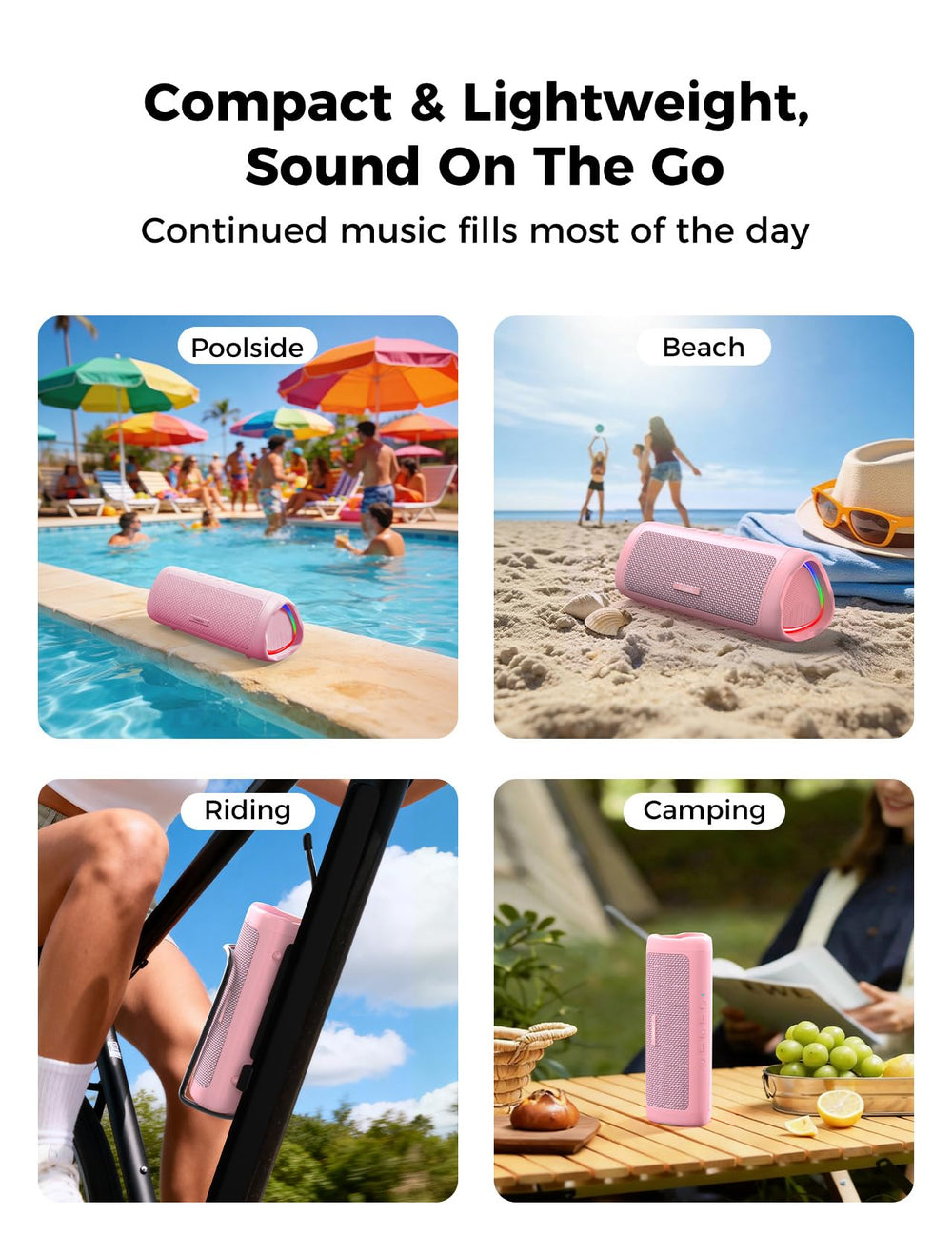 BolaButty speaker with built-in mic enabling hands-free calls