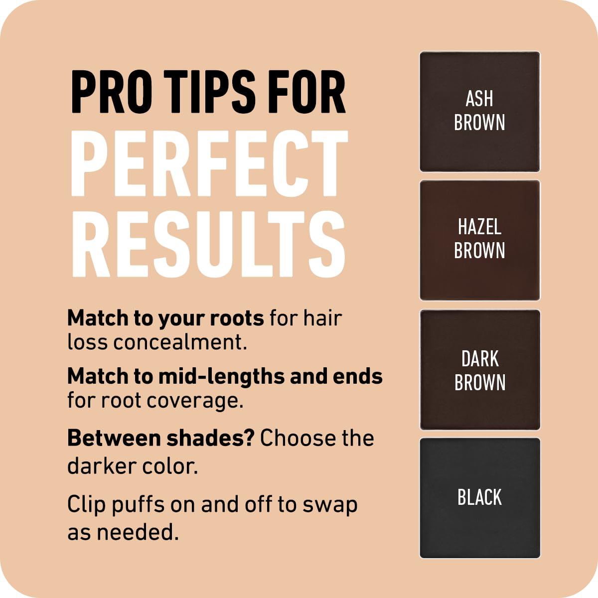 Boldify shade replacement option helps achieve a natural look.
