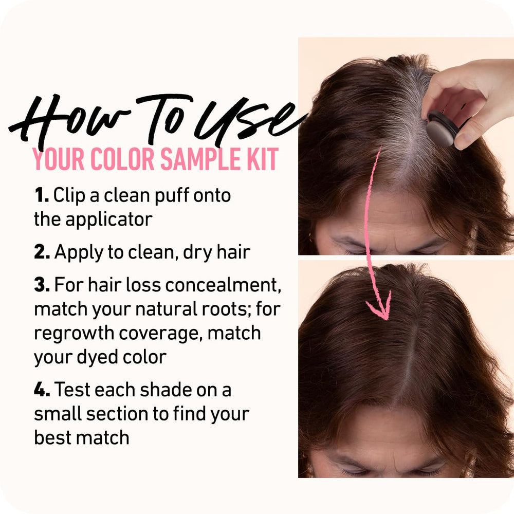 Boldify Hairline Powder Sample Kit contains squalene-infused formula for scalp nourishment