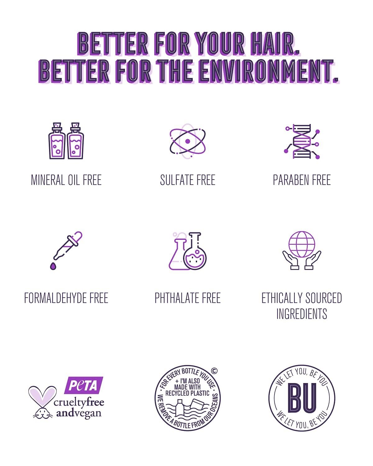 Bold Uniq Purple Shampoo is sulfate-free and paraben-free for color-friendly care.