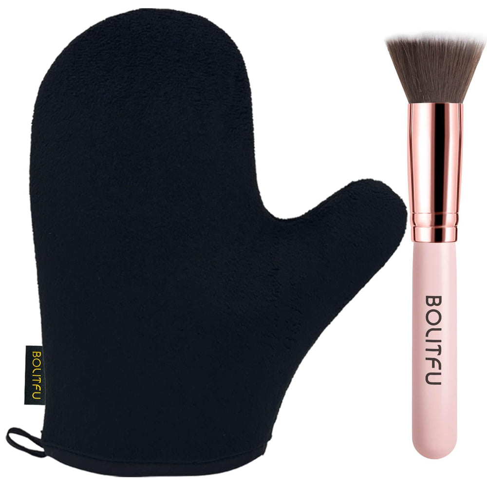 BOLITFU self tanning mitt 2-pack for smooth, streak-free tan application