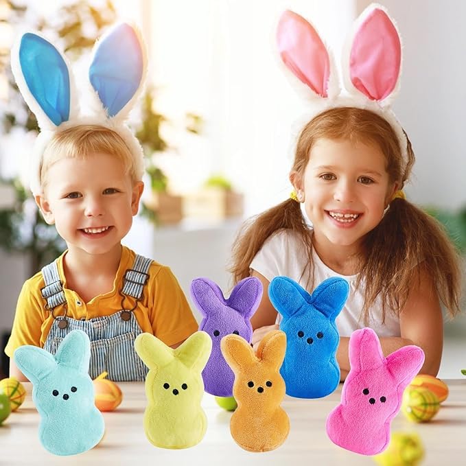 BOMBPARK bunny plush toy in Easter basket scene for festive gifting