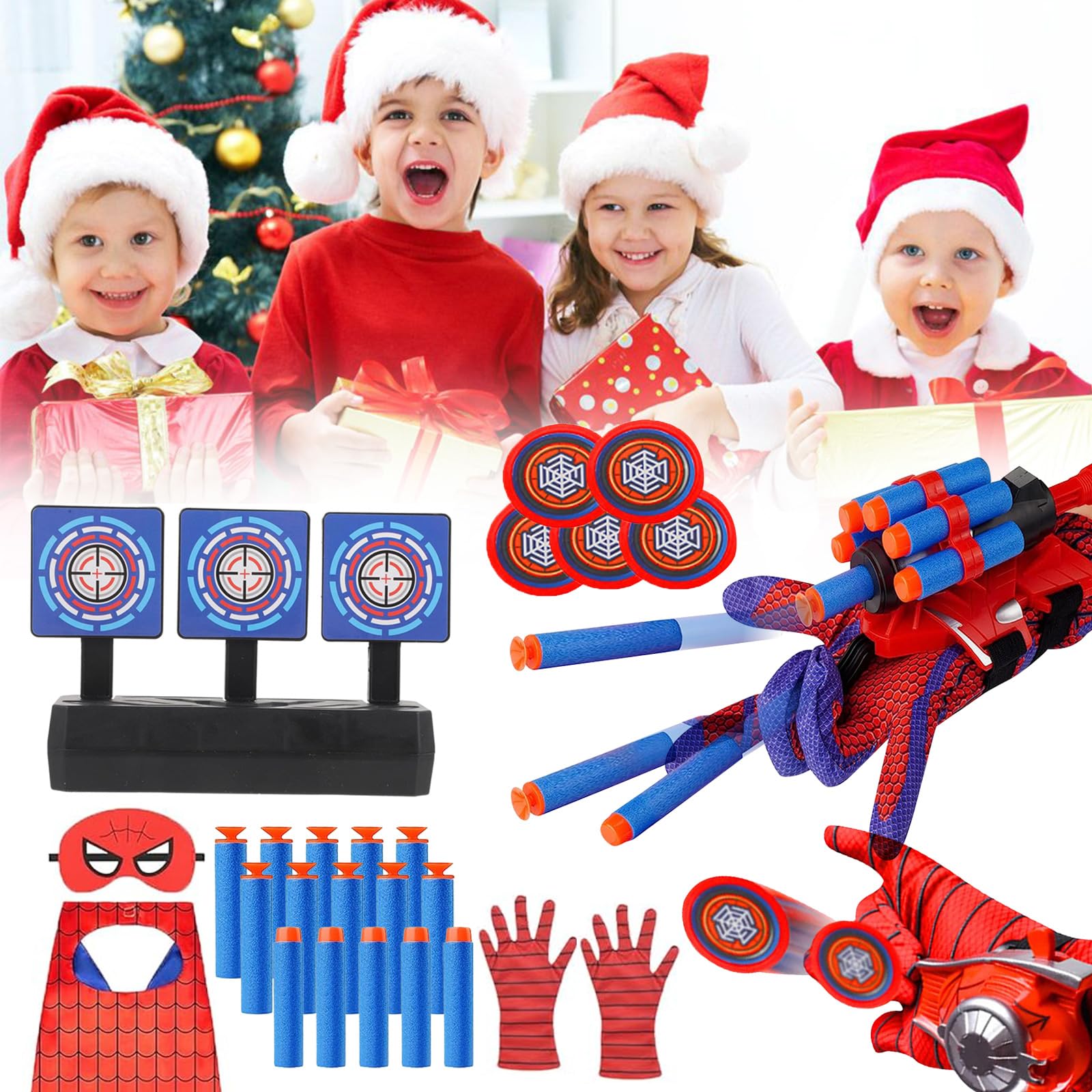 Bomnemi kids costume spider hero set for party adventures and role play.