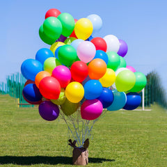 BOMSI rainbow backdrop balloons brighten events with playful color blocks.