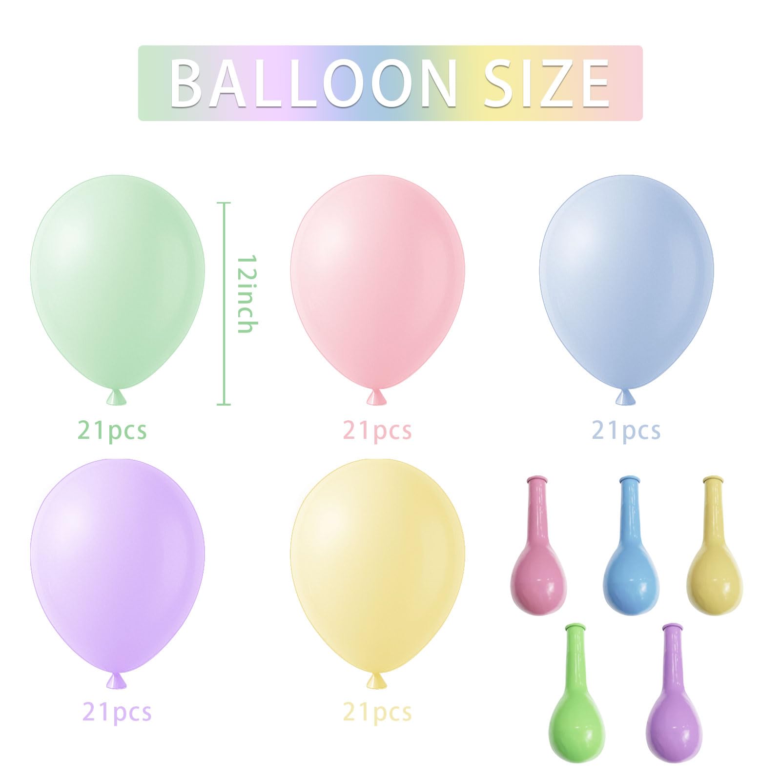 BOMSI Pastel Balloons unicorn display elevates baby showers with gentle macaron hues.