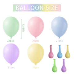 BOMSI Pastel Balloons unicorn display elevates baby showers with gentle macaron hues.
