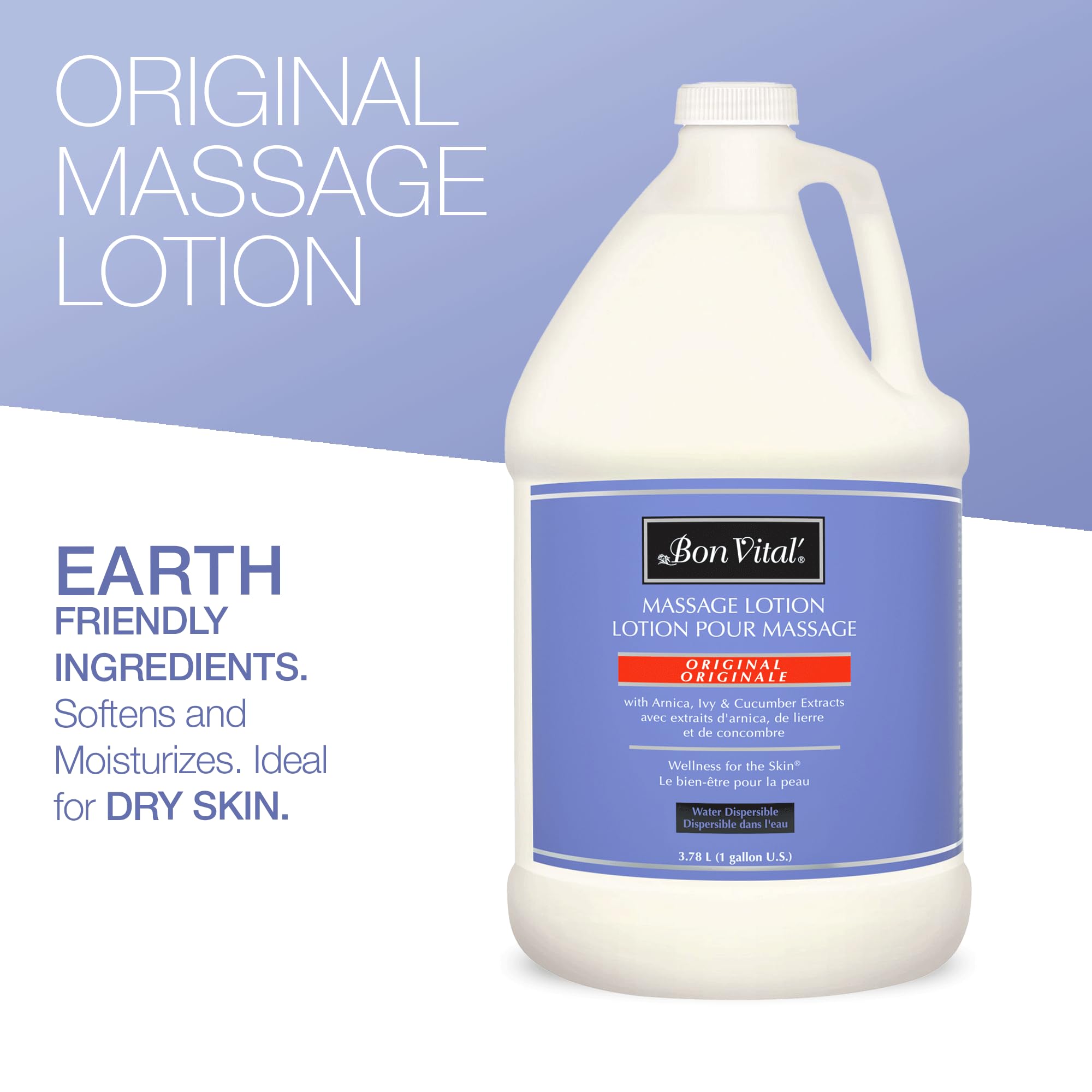 Bon Vital' Original Massage Lotion therapy session setup highlighting relaxation