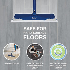 Bona disposable wet cleaning pad close-up showing lemon mint scent for fresh floors.