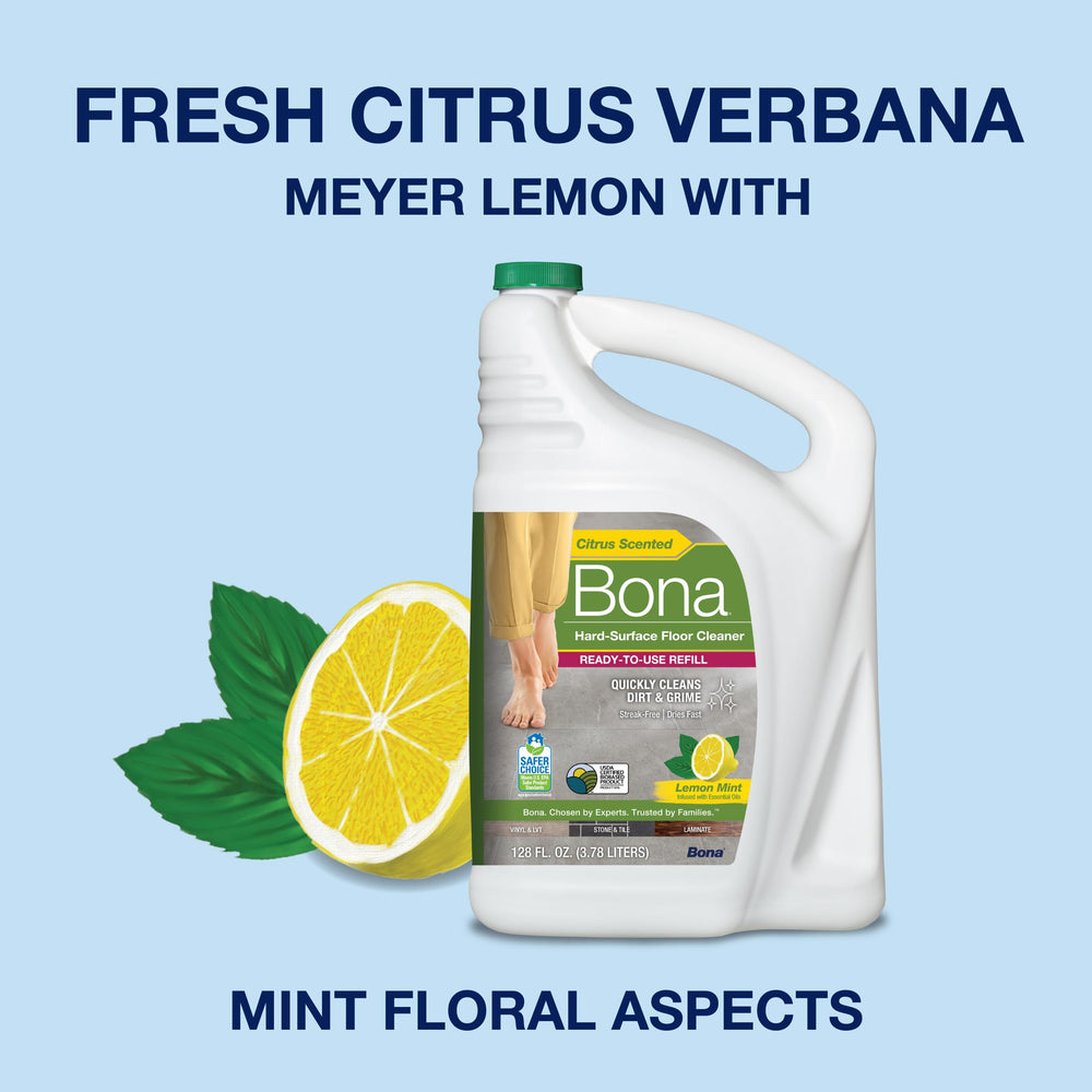 Bona essential oils scent with lemon peppermint spearmint aroma
