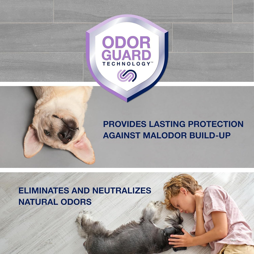 Spot-cleaning small pet messes with Bona Pet Spray.
