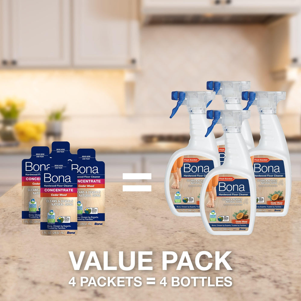 Bona floor cleaner concentrate to pour into bottle for easy spray application