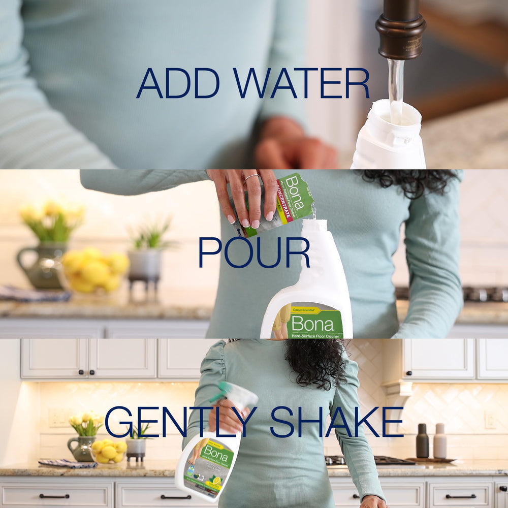 Bona Lemon Mint fragrance fills space with fresh citrus during cleaning