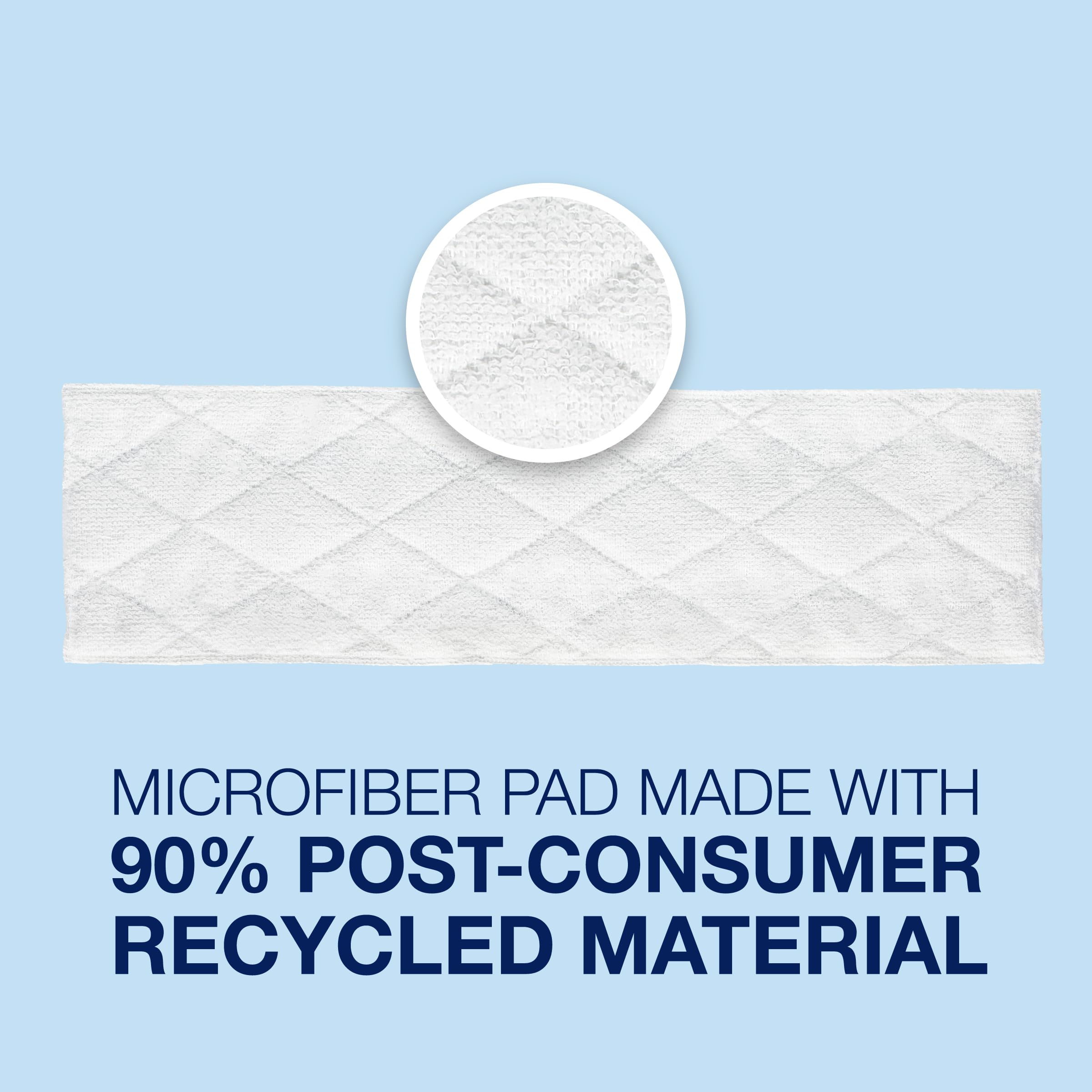 Bona microfiber cleaning pad with 3D quilted texture for strong absorption.
