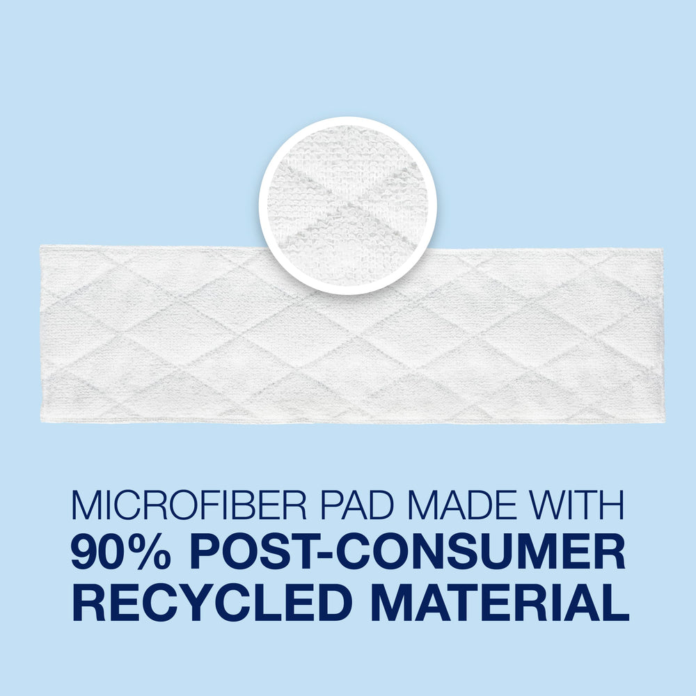 Bona microfiber cleaning pad with 3D quilted texture for strong absorption.