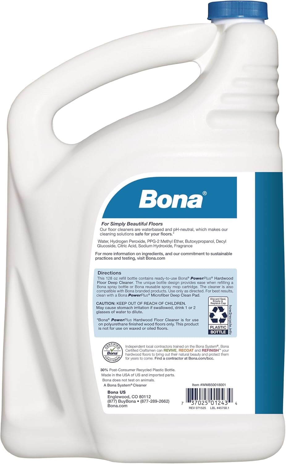 Bona PowerPlus micro-bubbles action loosening tough dirt on wood floors