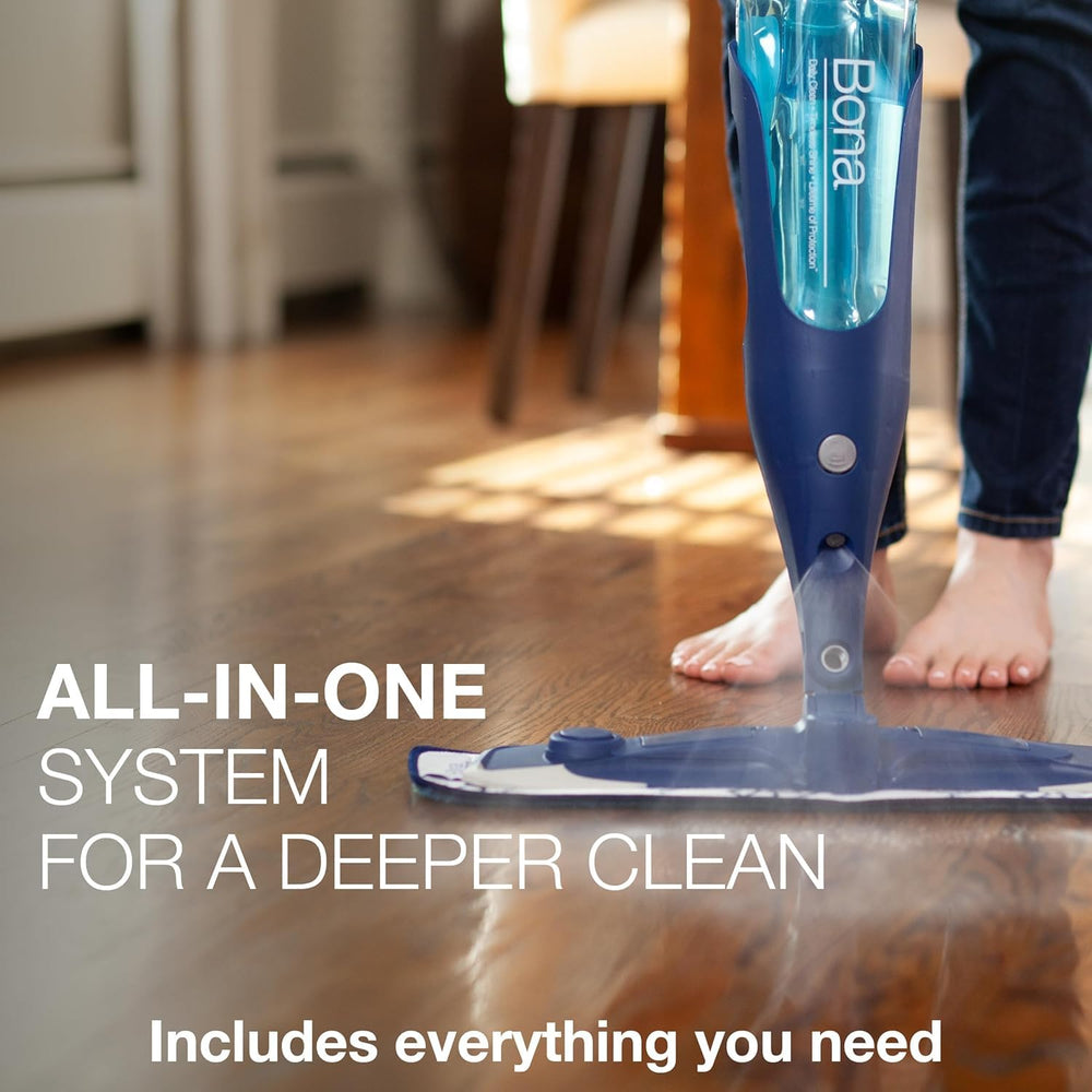 Bona PowerPlus retractable hook simplifies storage after cleaning