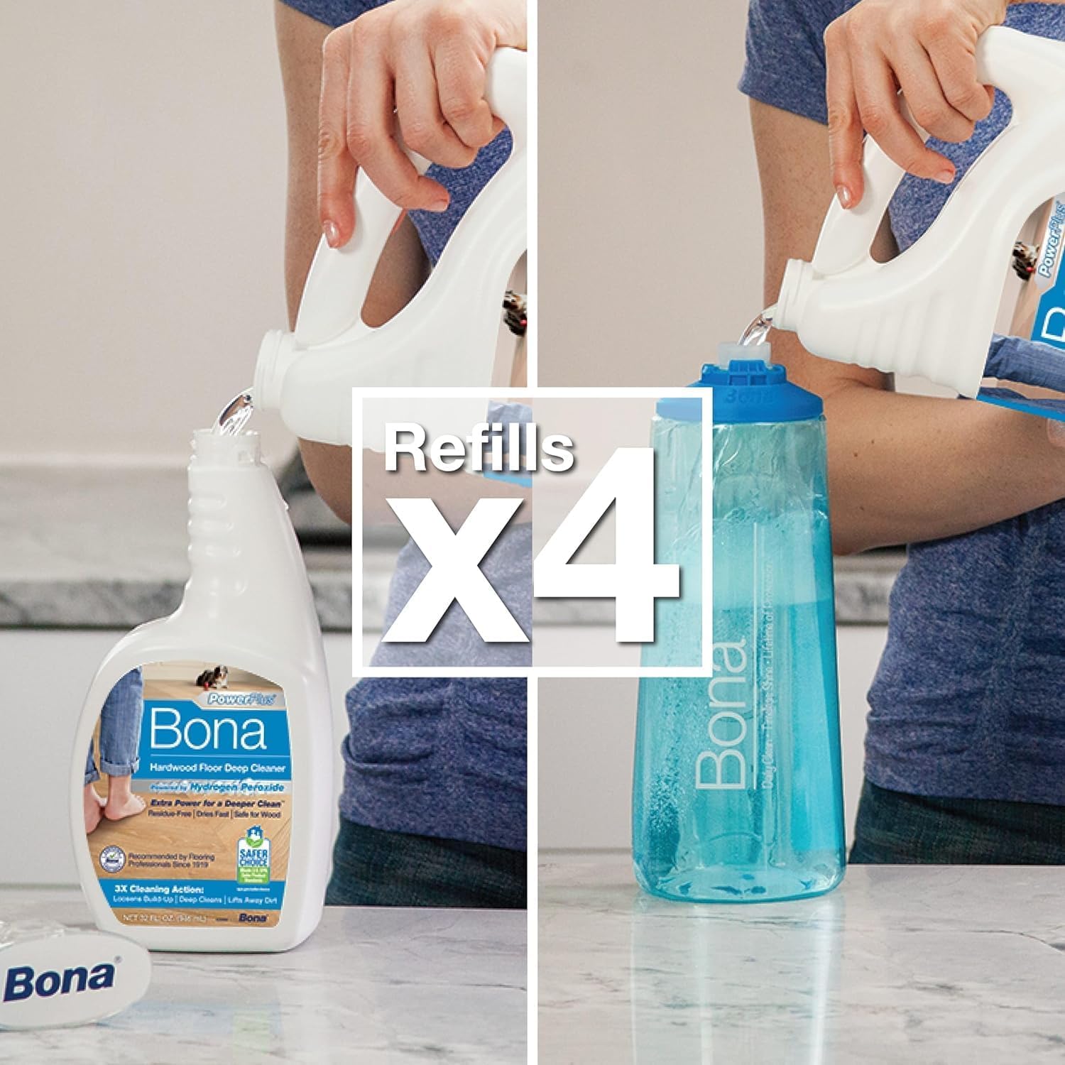 Bona PowerPlus Safer Choice certified cleaner meets EPA standards