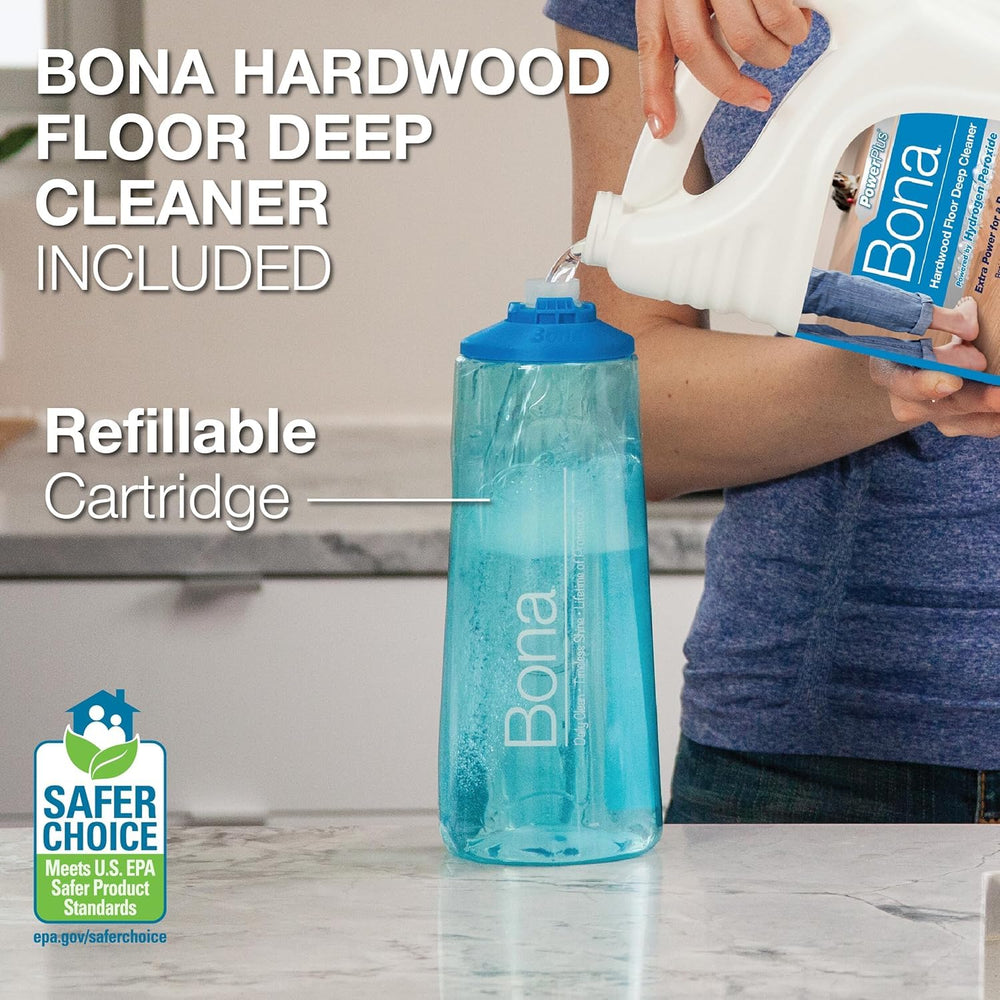 Bona PowerPlus secondary grip with rubber corners protects baseboards