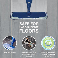 Bona residue-free cleaning action removes dust and grime