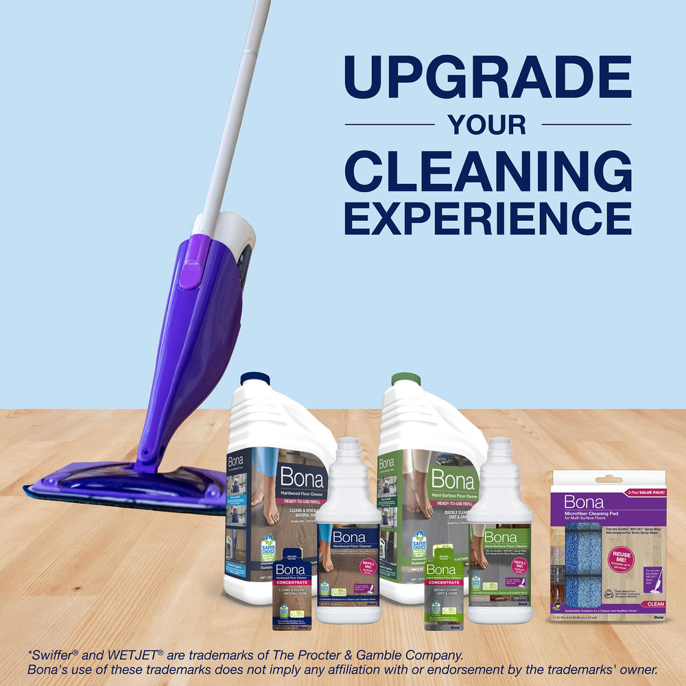 Sustainable packaging reduces plastic waste in Bona cleaning routines.