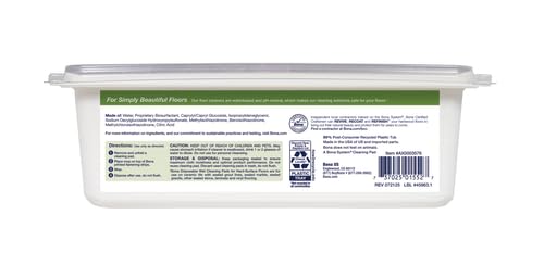 Bona pads infused with cleaner for effortless mopping and dirt pickup