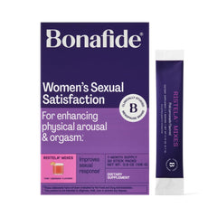 Bonafide Ristela Mixes bottle is shown for daily arousal support.
