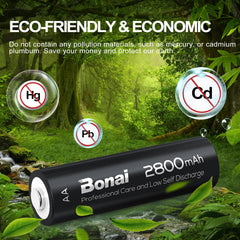 BONAI low self-discharge technology preserves capacity during long idle periods.