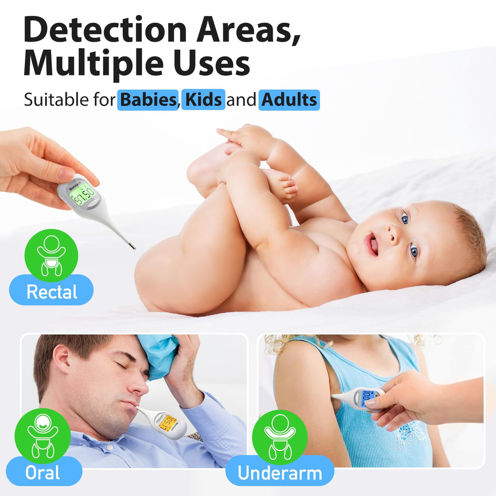 Boncare thermometer with Fahrenheit and Celsius unit toggle