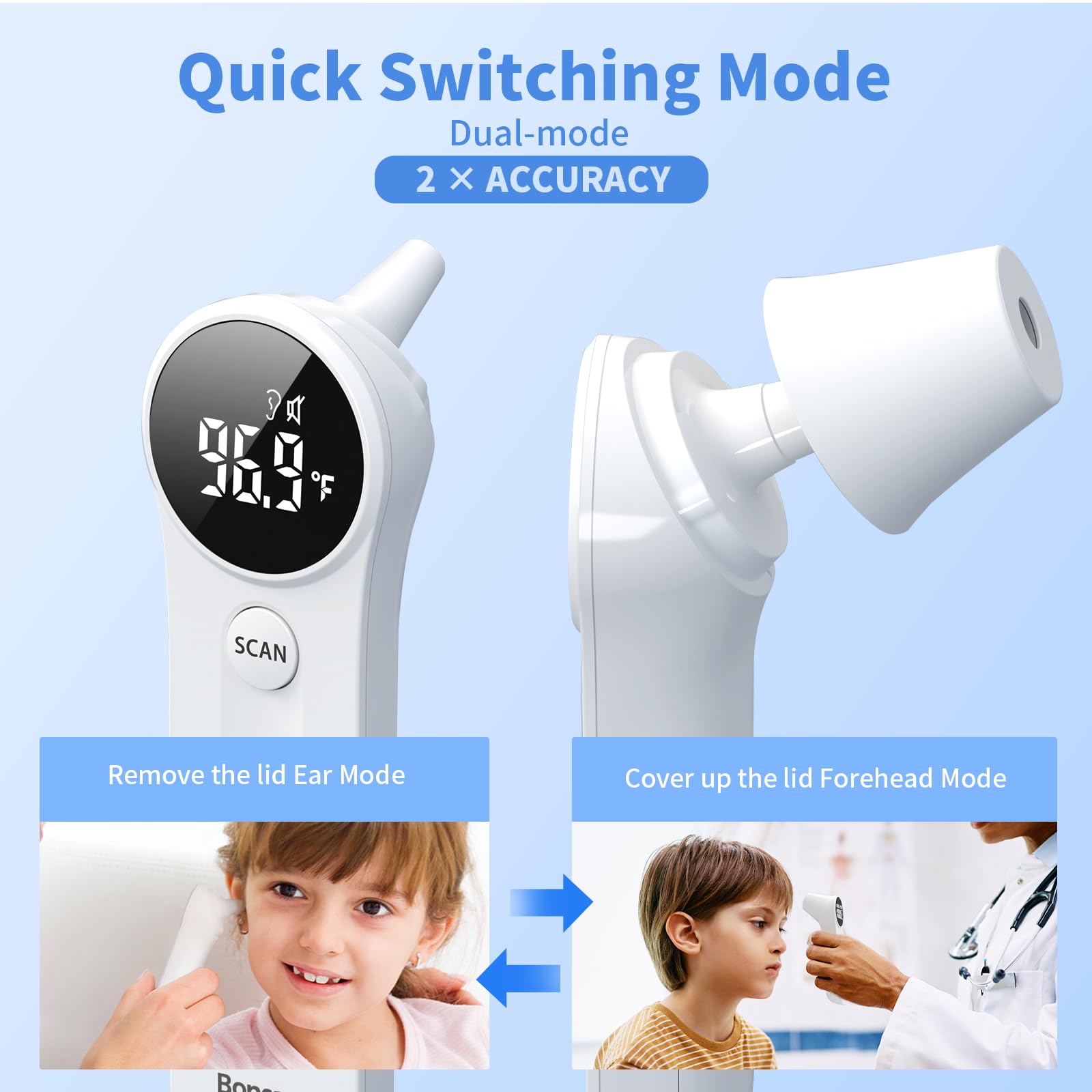 Boncare forehead no touch thermometer for safe, convenient checks