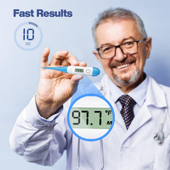 Boncare thermometer with soft silicone tip for gentle use across ages