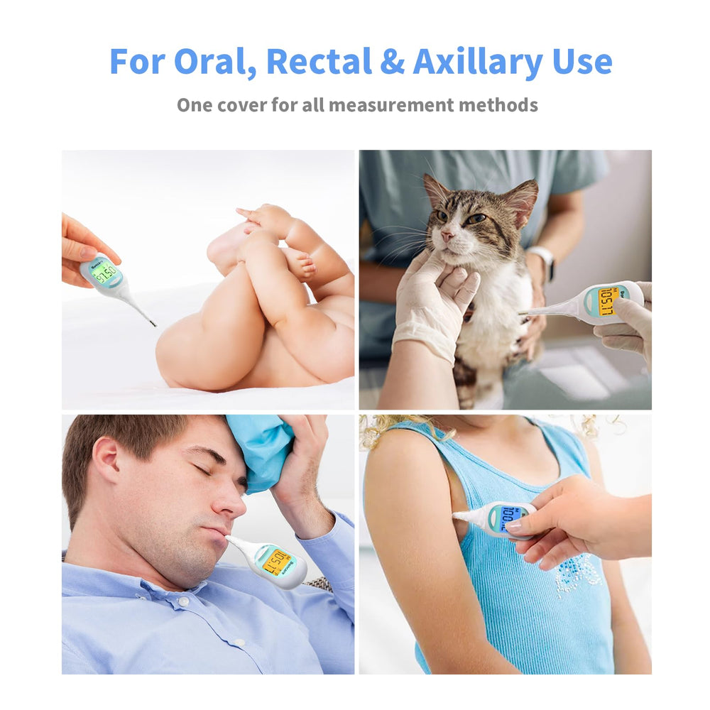 Boncare disposable covers for digital thermometers enable easy, clean use.