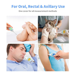 Boncare disposable covers for digital thermometers enable easy, clean use.