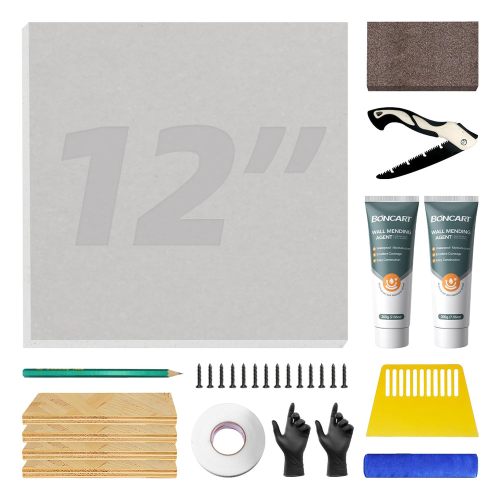 Boncart drywall repair kit front view showing complete home solution