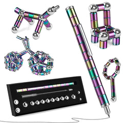 boncty magnetic fidget pen kit with rings and balls for creative play