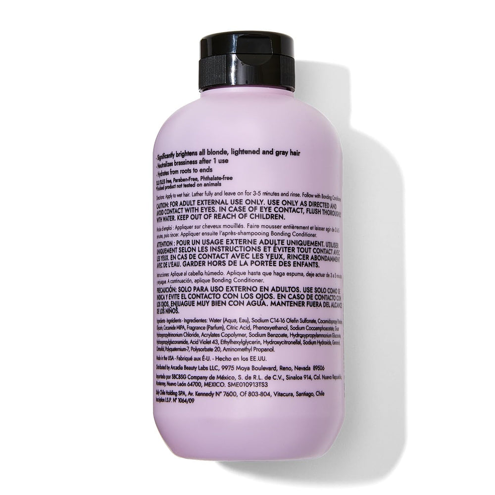Bondbar Purple Brightening Shampoo brass-neutralization action on hair