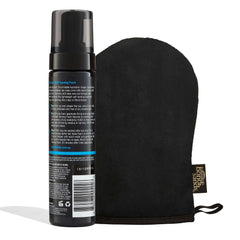 Bondi Sands application mitt, double-sided, prevents streaks during use.