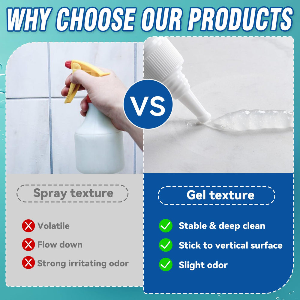 Bondtech gel on bathroom tiles demonstrates fast, effective stain lifting.