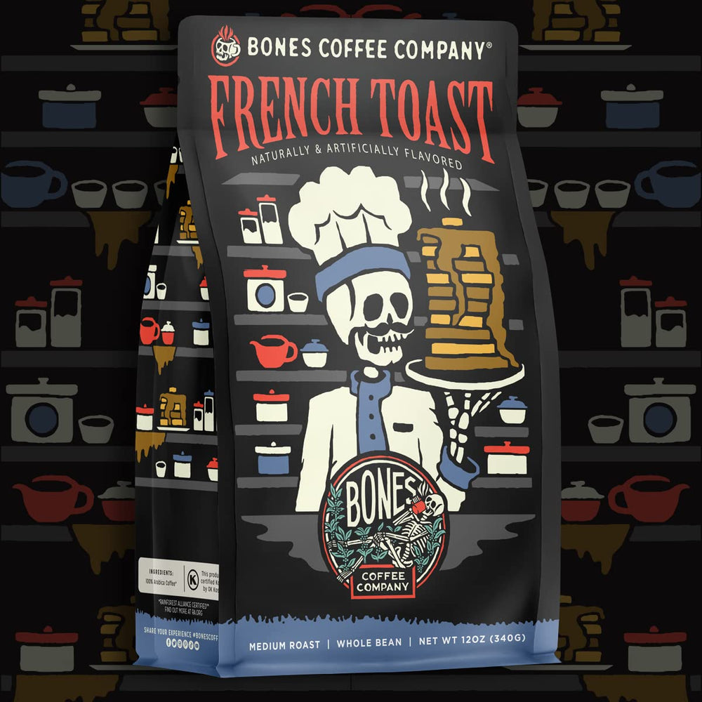 Bones Coffee Company ground for auto drip ensures easy, consistent brews