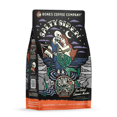 Bones Coffee Salty Siren bag with sea salt caramel aroma for mornings