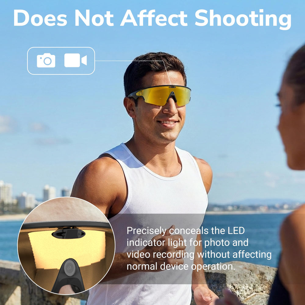 BonFook HiBloks right slot insert blocks LED light for discreet recording.