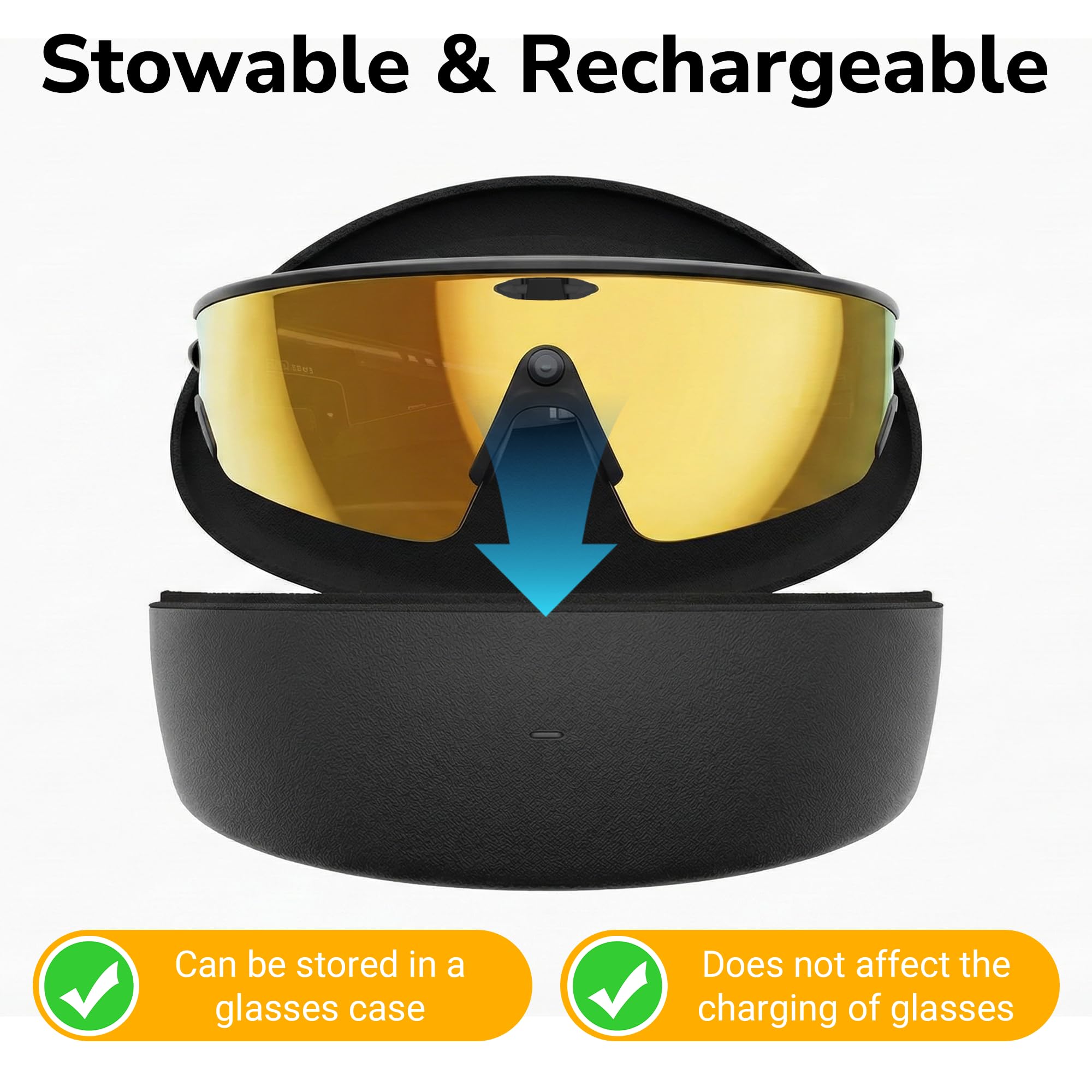 BonFook HiBloks designed for Oakley Meta Vanguard glasses for seamless fit.