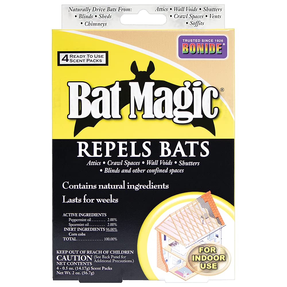 Bonide Bat Magic attic scent pack deters bats with mint oils