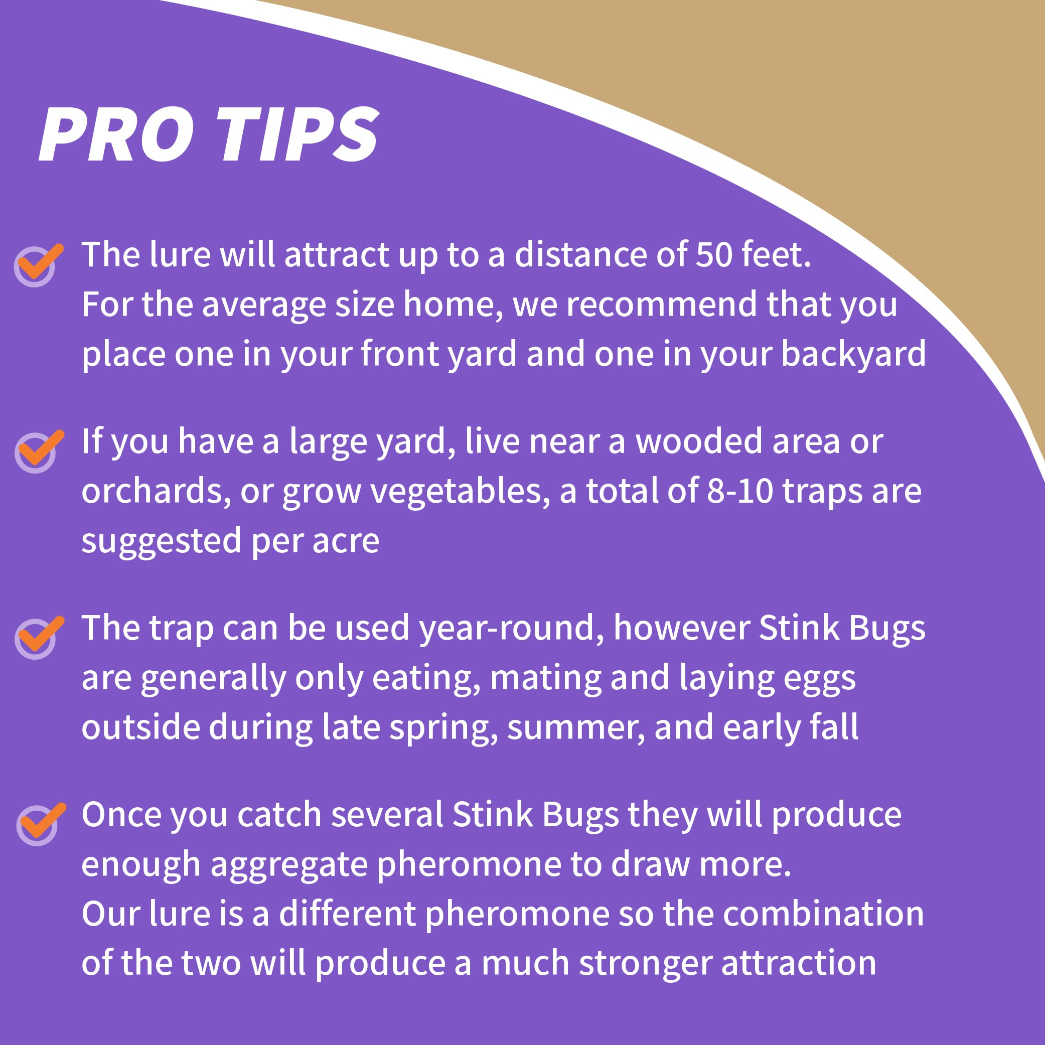 Lure dispensing design lasting up to four weeks showcases long-lasting protection.