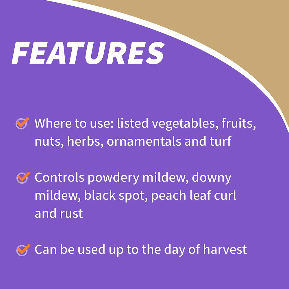 Garden with vegetables and ornamentals treated by Captain Jack’s Copper Fungicide